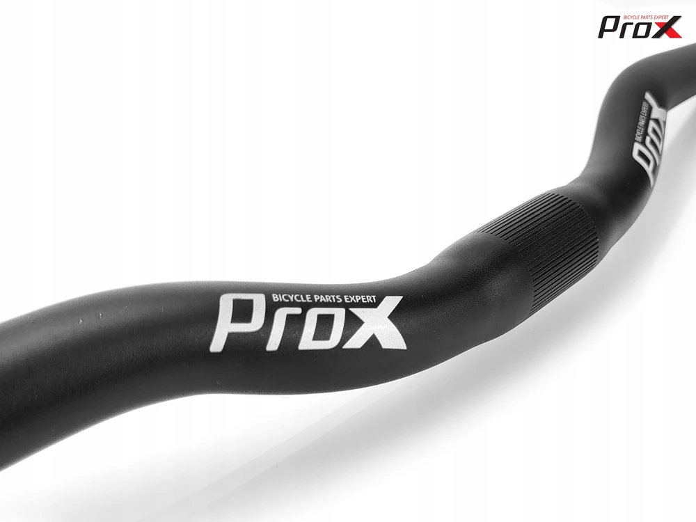 Trekking MTB PROX dviračio vairas, aliuminio išlenktas 640 mm / 25,4 mm