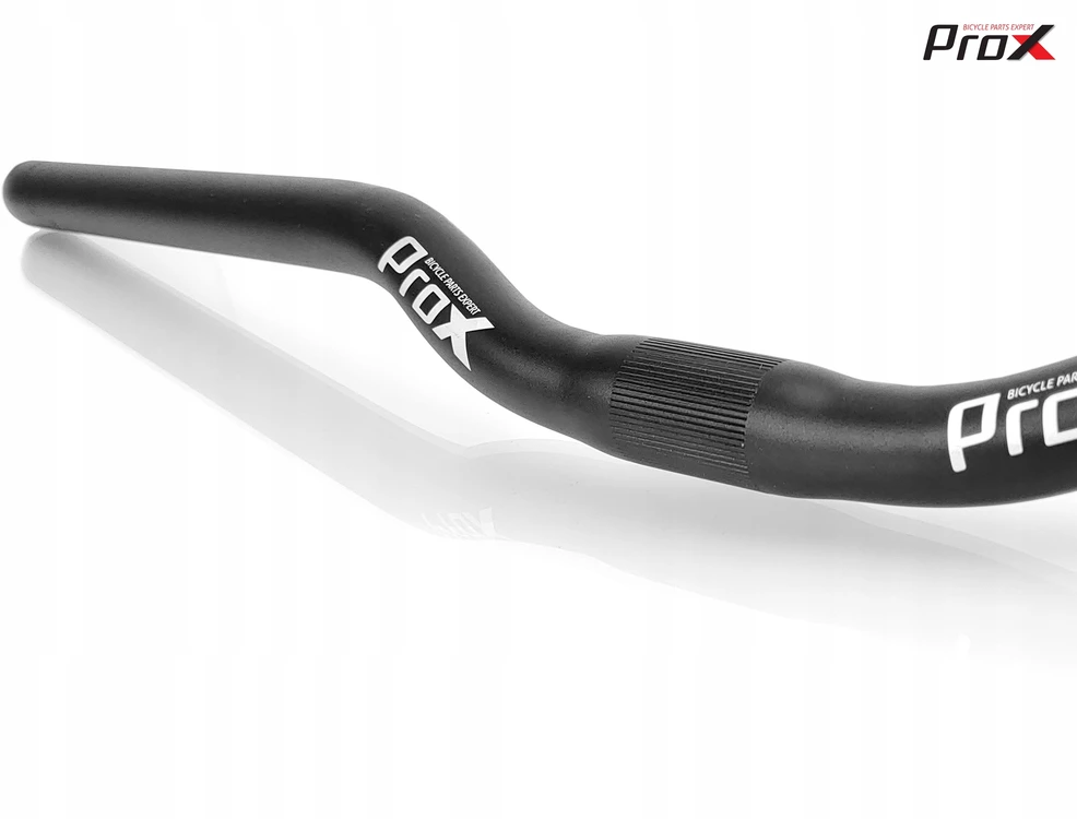 Trekking MTB PROX dviračio vairas, aliuminio išlenktas 640 mm / 25,4 mm