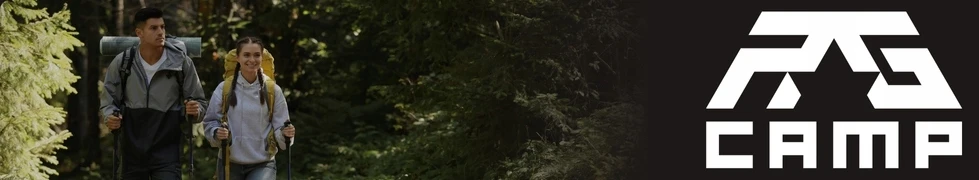 TREKKING POLES sulankstomos šiaurietiško ėjimo lazdos, skirtos žygiams po kalnus RG CAMP