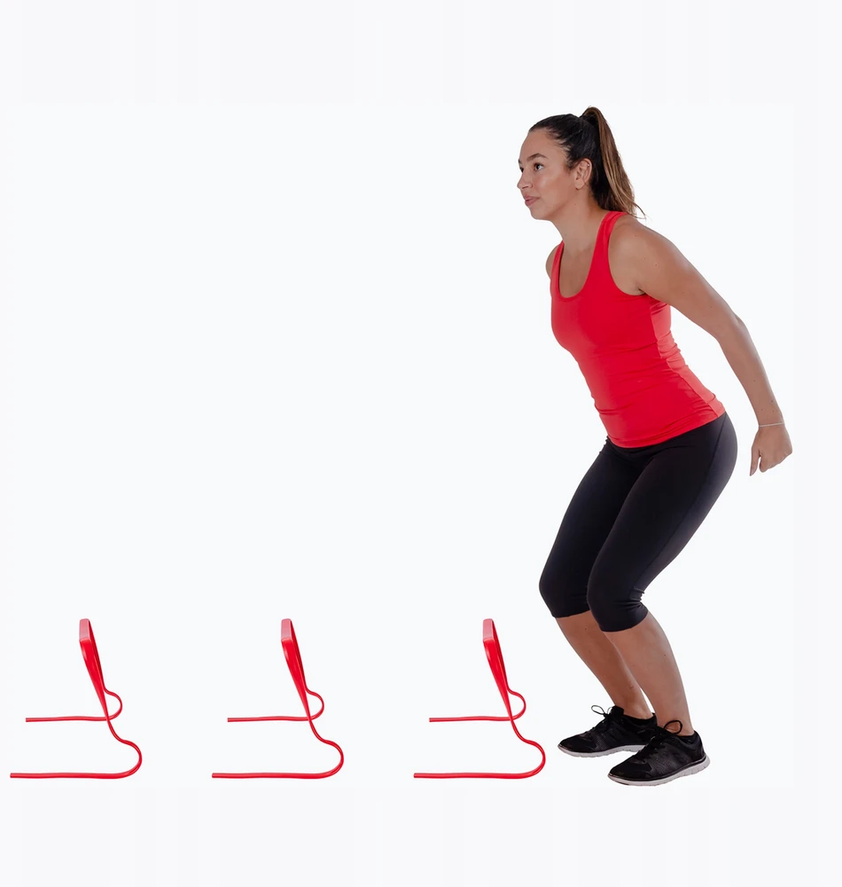 Pure2Improve | Flexible Hurdle Set (28cm) | Raudona