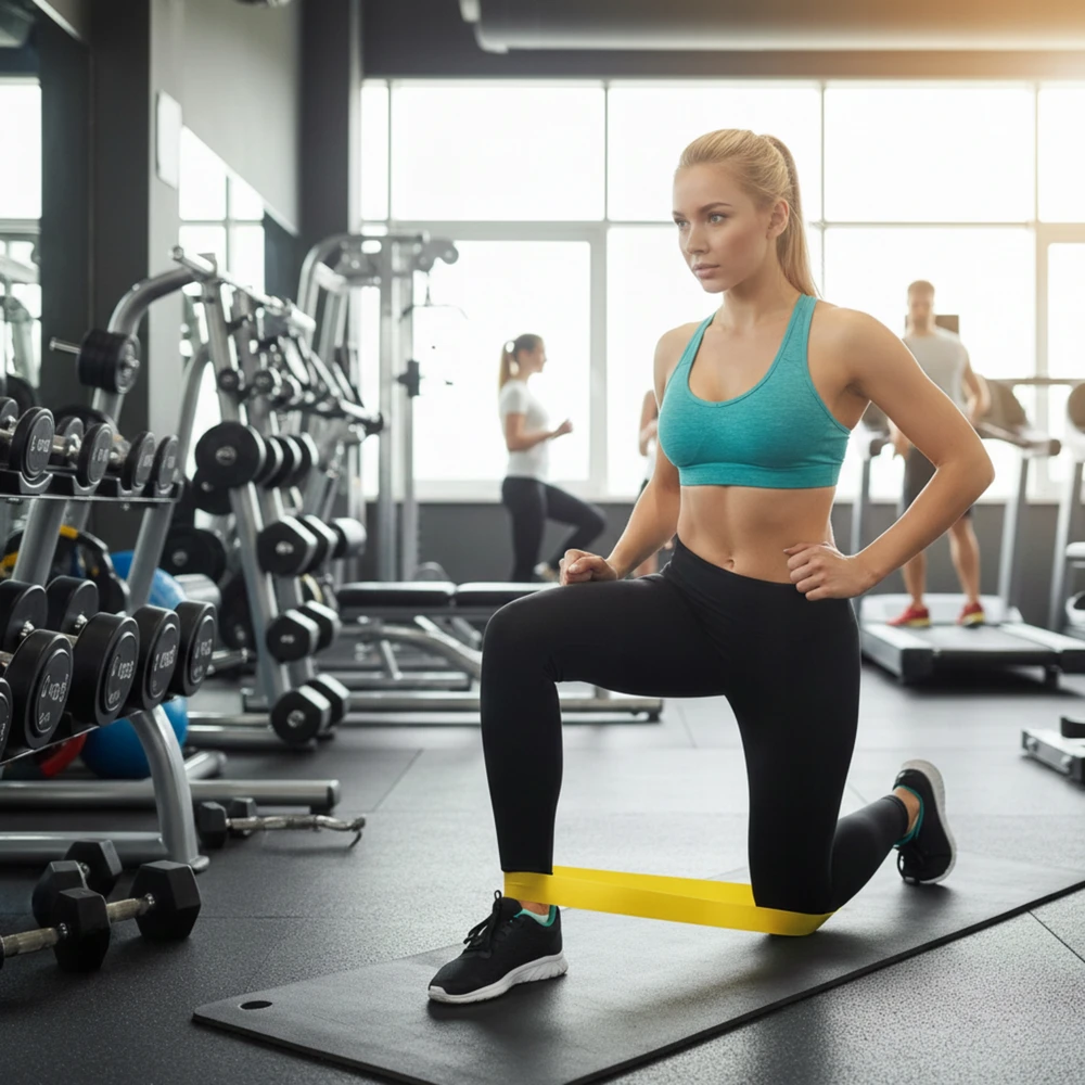 Treniruočių gumų rinkinys FUNFIT, 5 vnt., 60 cm, įvairių spalvų