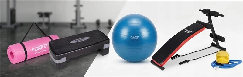 Treniruočių gumų rinkinys FUNFIT, 5 vnt., 60 cm, įvairių spalvų