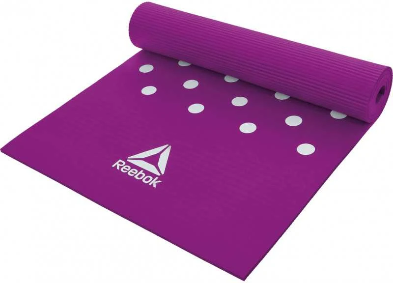 Treniruočių kilimėlis Reebok Spots 7 mm, violetinis