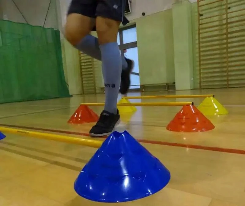 Treniruočių stulpas Yakimasport, geltonas