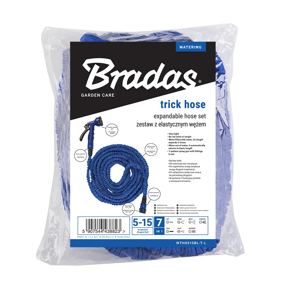 „TRICK HOSE“ sodo žarnos rinkinys, 5–15 m, mėlyna, WTH0515BL-T-L