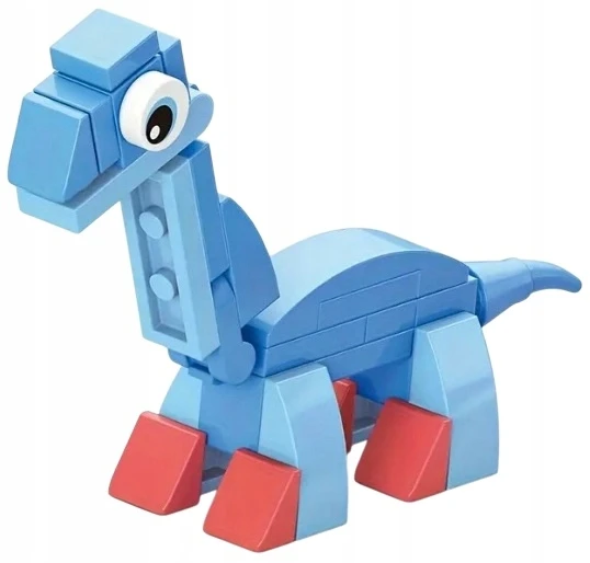 Trifox Blocks 35 el dinozaurų kaladėlių kaladėlės vaikams dinozauras Brontosaurus 0002
