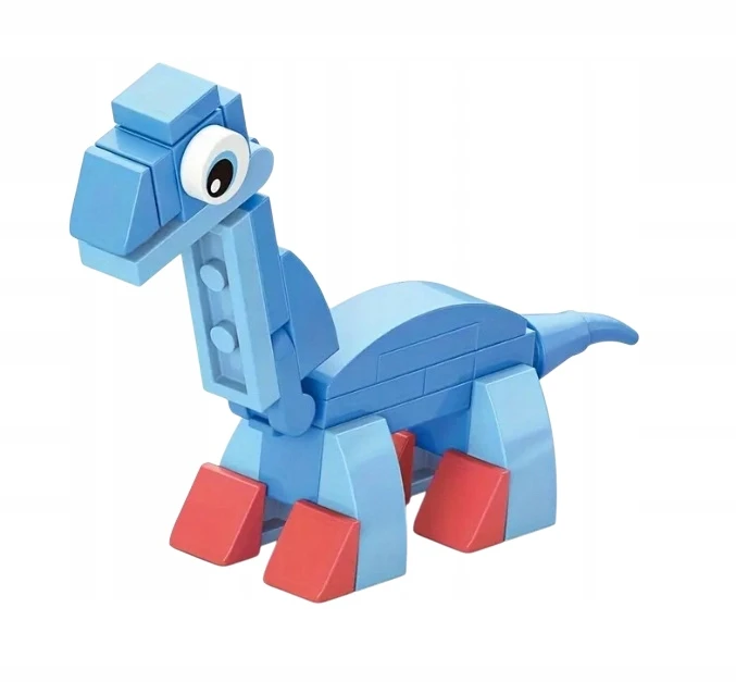 Trifox Blocks 35 el dinozaurų kaladėlių kaladėlės vaikams dinozauras Brontosaurus 0002
