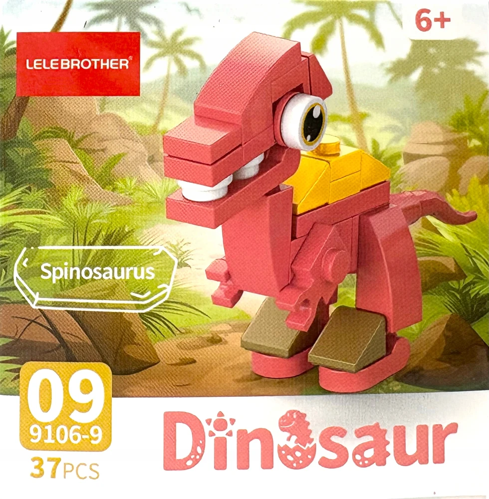 Trifox Blokai 37 el dinozauras iš blokelių blokelių vaikams dinozauras Spinosaurus 00009