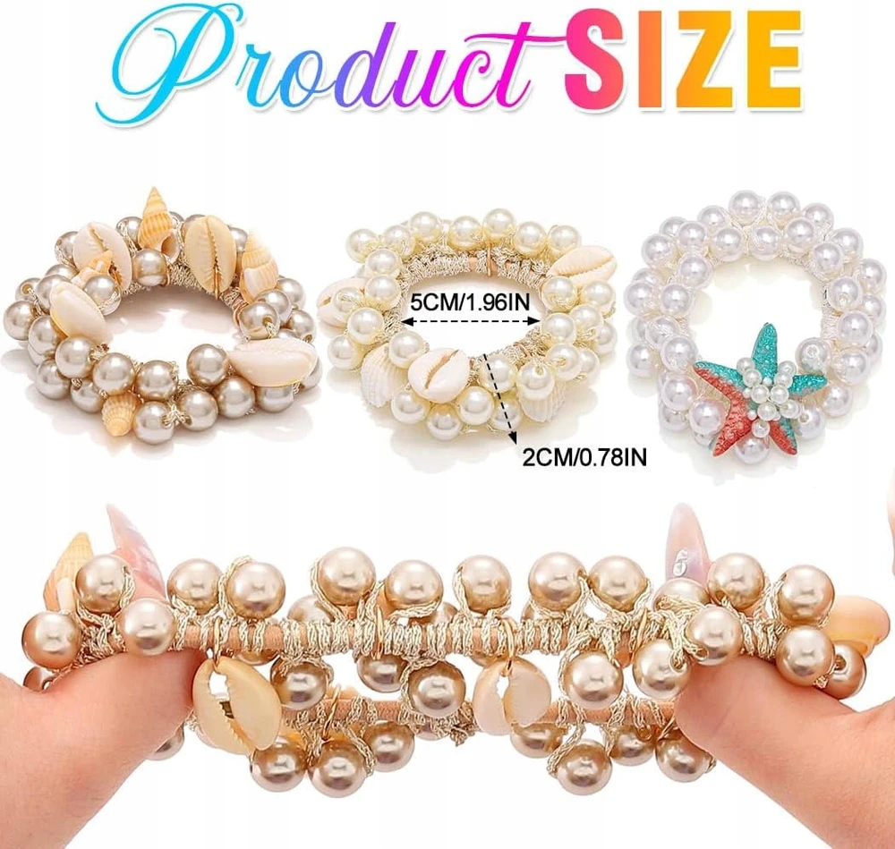 TRINTUKAS 3 VIENŲ PEARLS SHELL STAR FLEXIBLE ELEGANT, PATOGUS RINKINYS