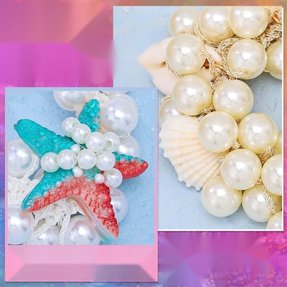 TRINTUKAS 3 VIENŲ PEARLS SHELL STAR FLEXIBLE ELEGANT, PATOGUS RINKINYS