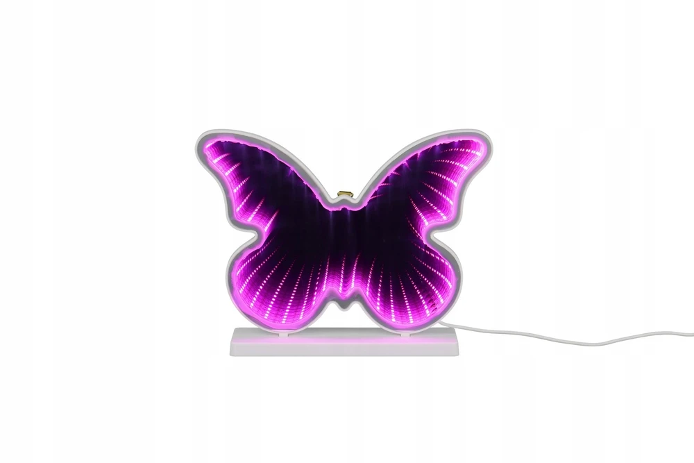 Trio Leuchten RL PAPILLON kinkiet motyl LED 2W rožinė-balta USB