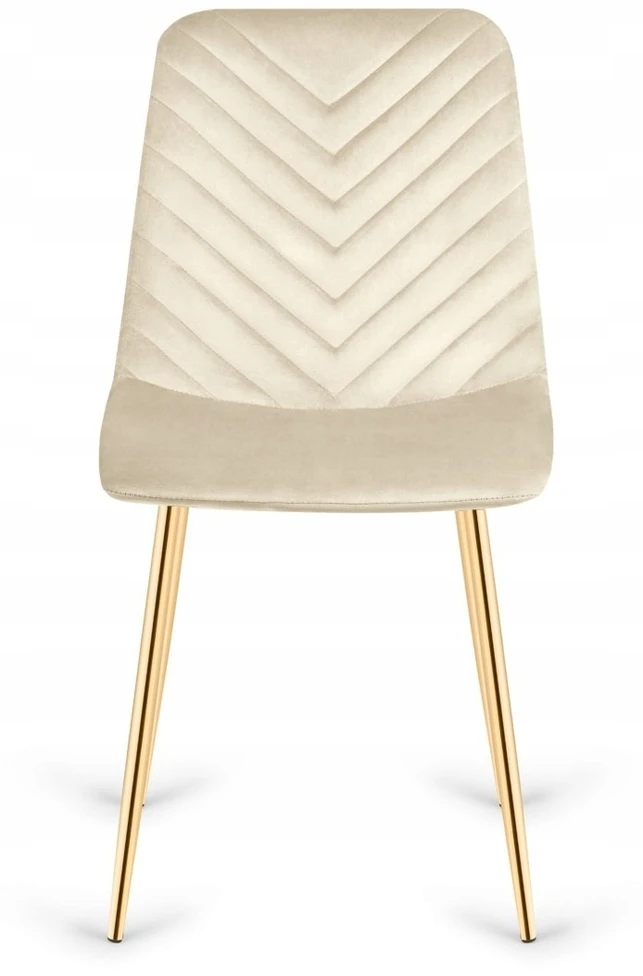 Lugano TRIO VELVET BEIGE GOLD minkšta kėdė
