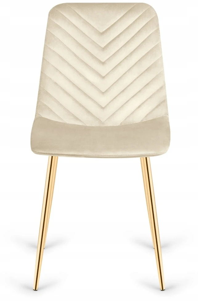 Lugano TRIO VELVET BEIGE GOLD minkšta kėdė
