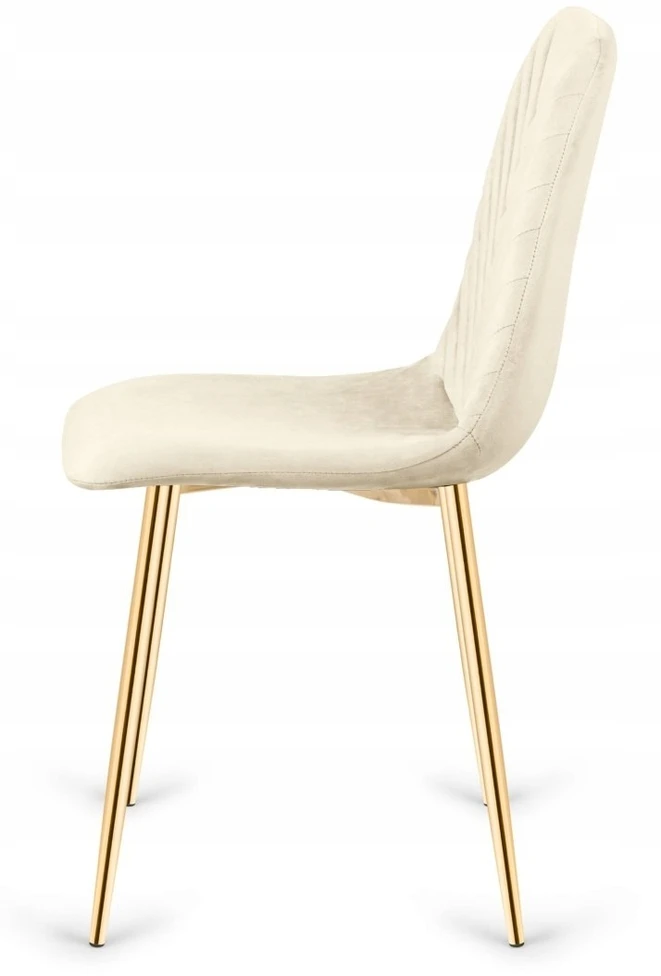 Lugano TRIO VELVET BEIGE GOLD minkšta kėdė