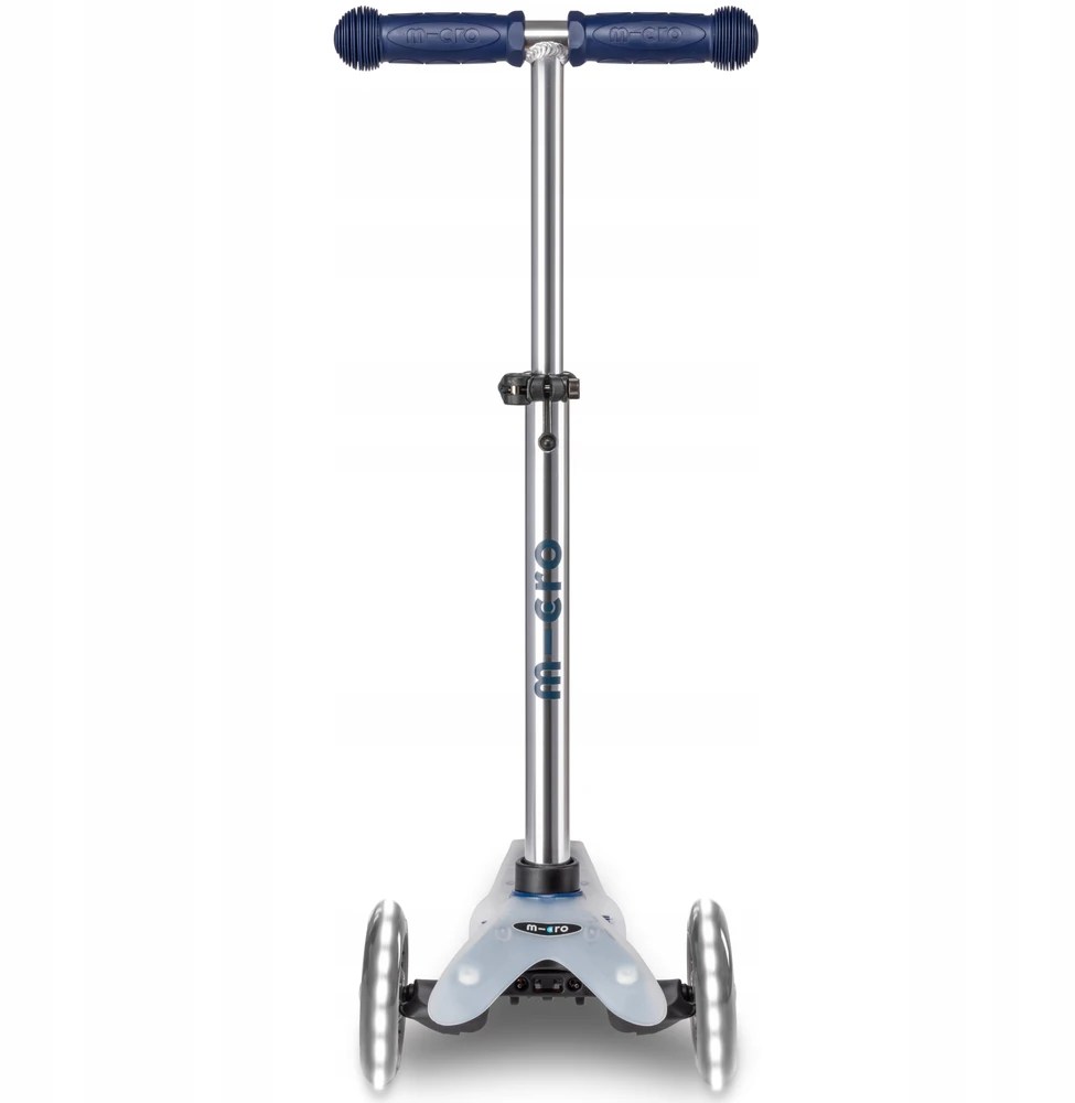 Triratis paspirtukas Micro Mini Deluxe Flux LED, mėlynas