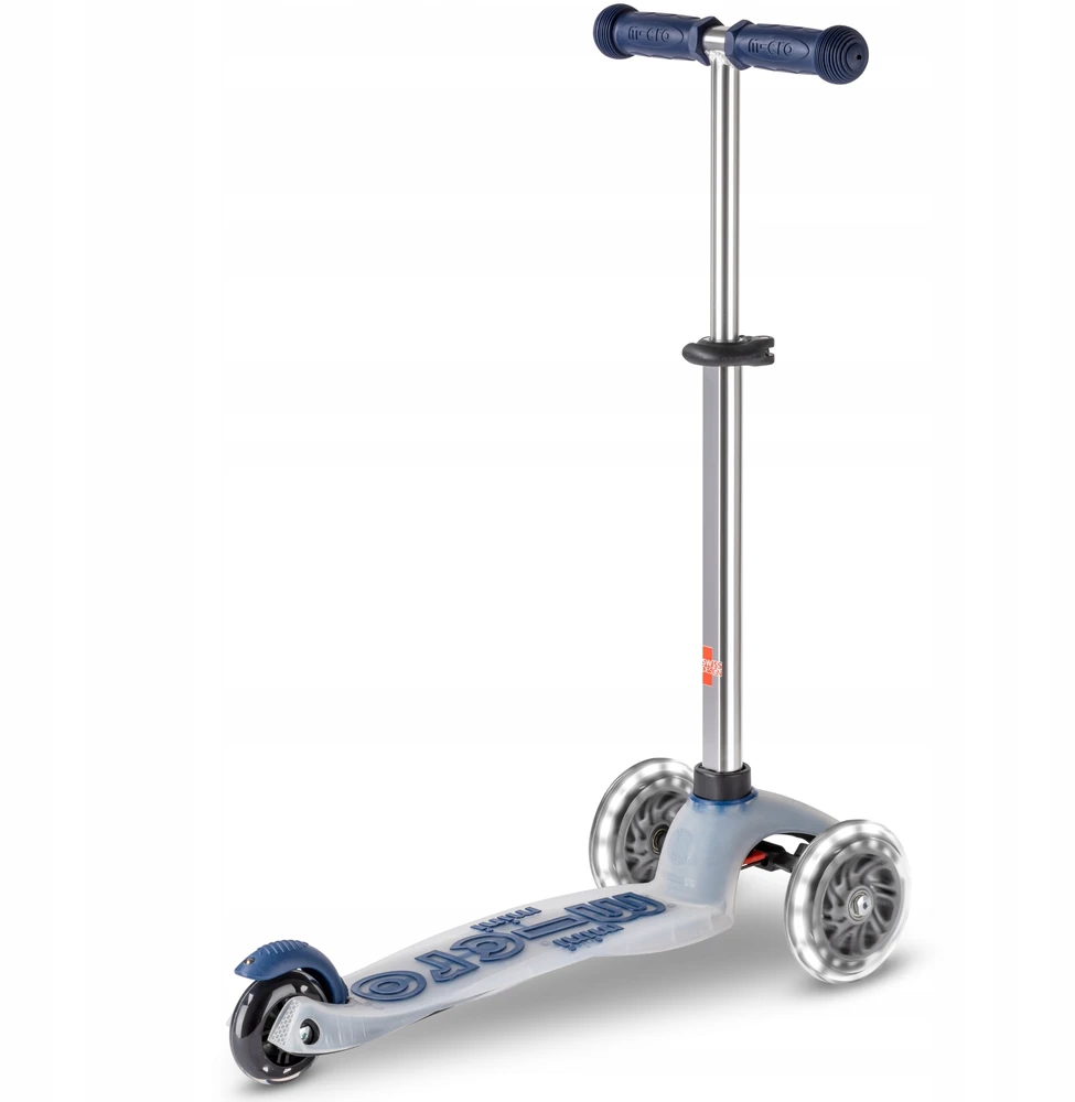 Triratis paspirtukas Micro Mini Deluxe Flux LED, mėlynas