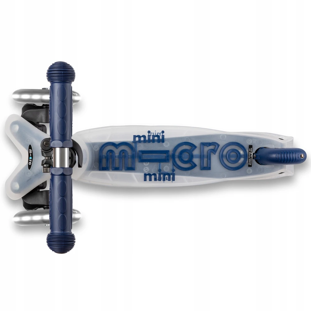 Triratis paspirtukas Micro Mini Deluxe Flux LED, mėlynas