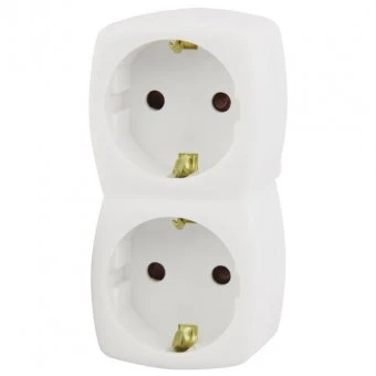 Emos Tinklo atšakotuvas Schuko į 3 lizdus su įžeminimu baltas (trišakis) 250 V~/10 A max.