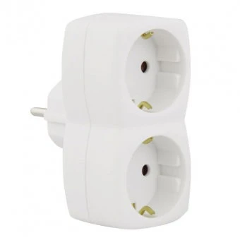 Emos Tinklo atšakotuvas Schuko į 3 lizdus su įžeminimu baltas (trišakis) 250 V~/10 A max.