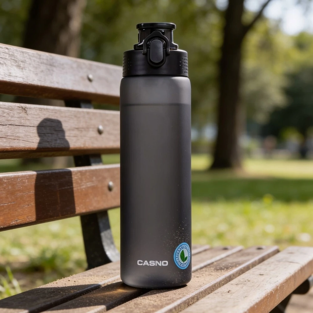 Gertuvė Tritano vandens butelis Casno 750 ml su skale ir filtru