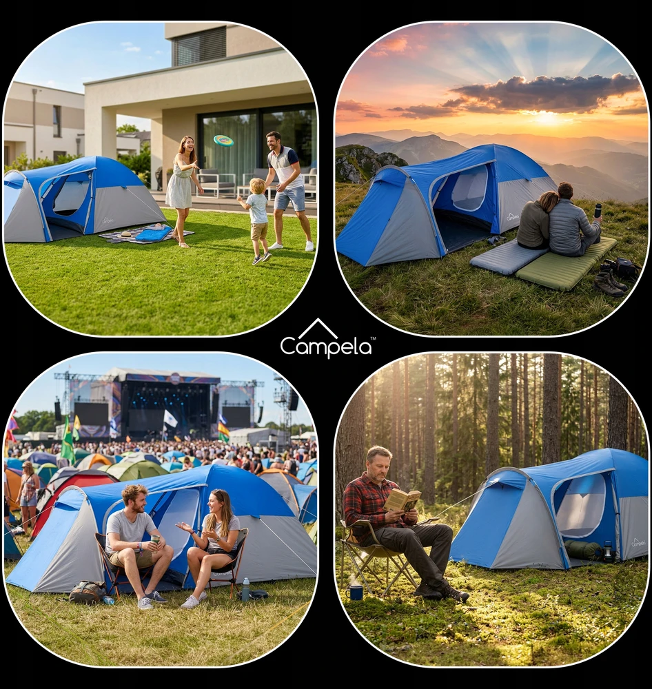 Trivietė turistinė palapinė Campela Tropical 3