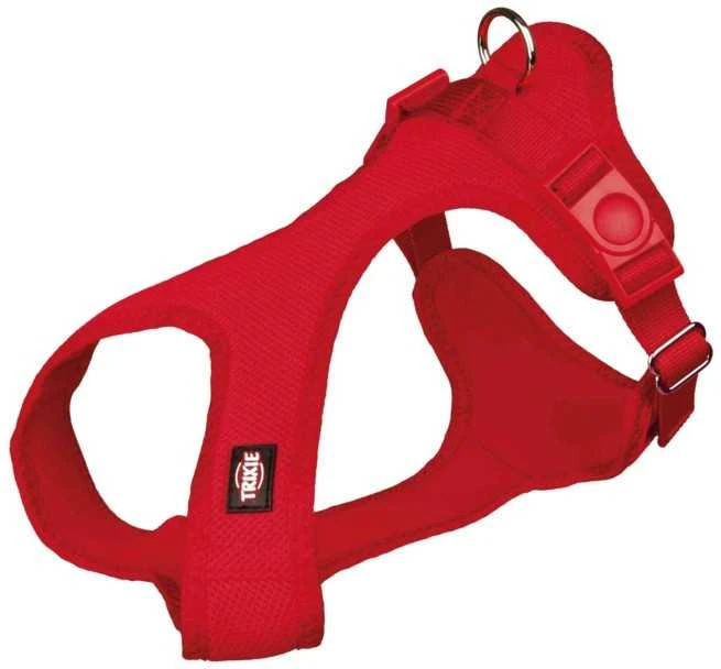 TRIXIE Comfort Soft touring petnešos, XS-S 30-45cm/15mm, raudonos
