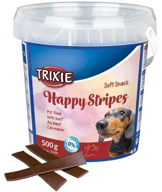 TRIXIE skanėstai šunims, minkštas užkandis Happy Juostelės 500g