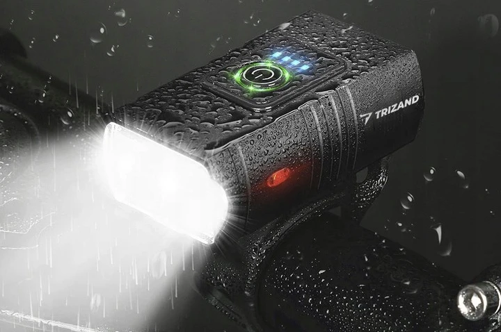Trizand 4T6 USB dviračio žibintas + galinis žibintas