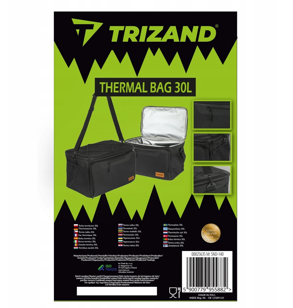 Marka Niezdefiniowana - Trizand 25635 30L termo krepšys