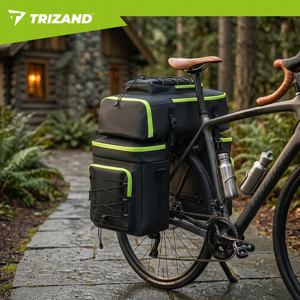 Trizand 53L Atsparus vandeniui Bicycle Bag