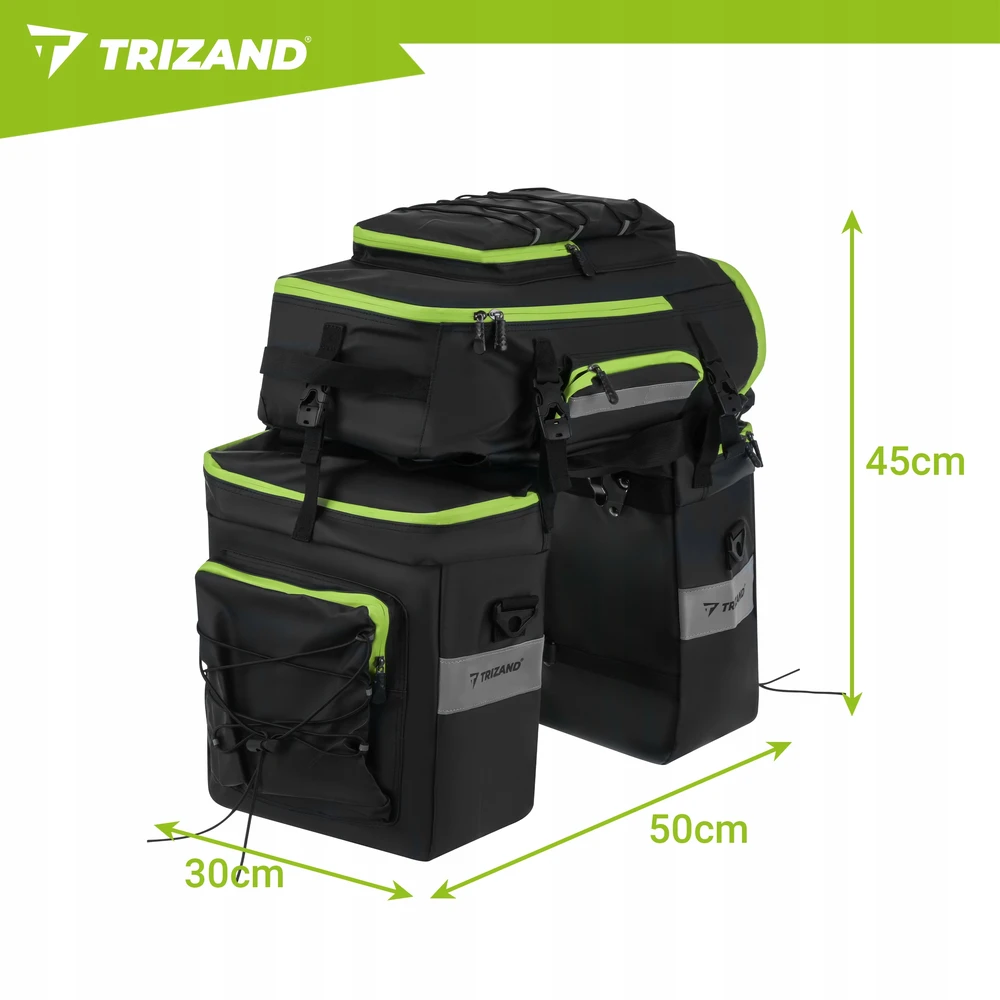 Trizand 53L Atsparus vandeniui Bicycle Bag