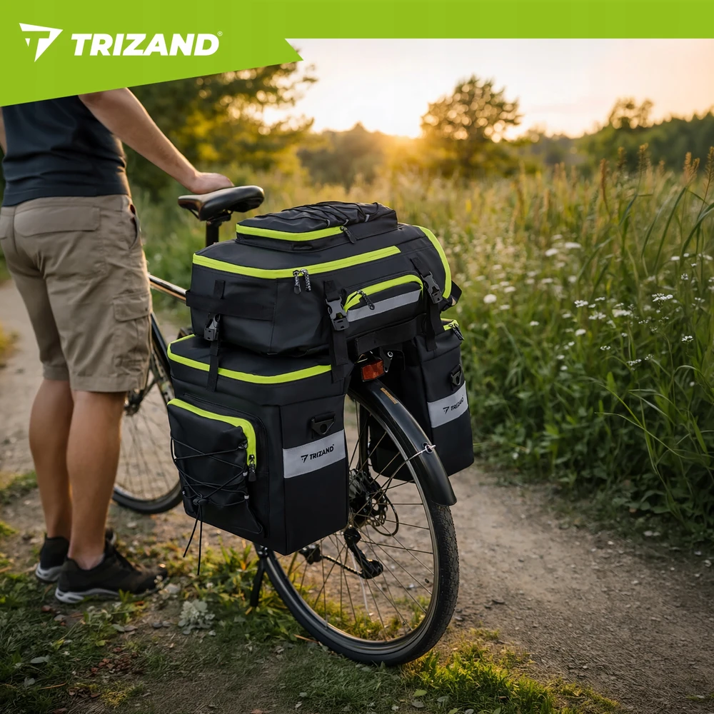 Trizand 53L Atsparus vandeniui Bicycle Bag