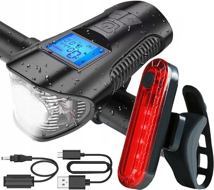 Trizand LED dviračio žibintas su skaitikliu 23680