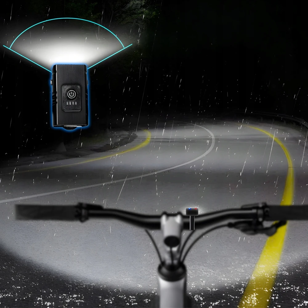 Trizand 4T6 USB dviračio žibintas + galinis žibintas 23677