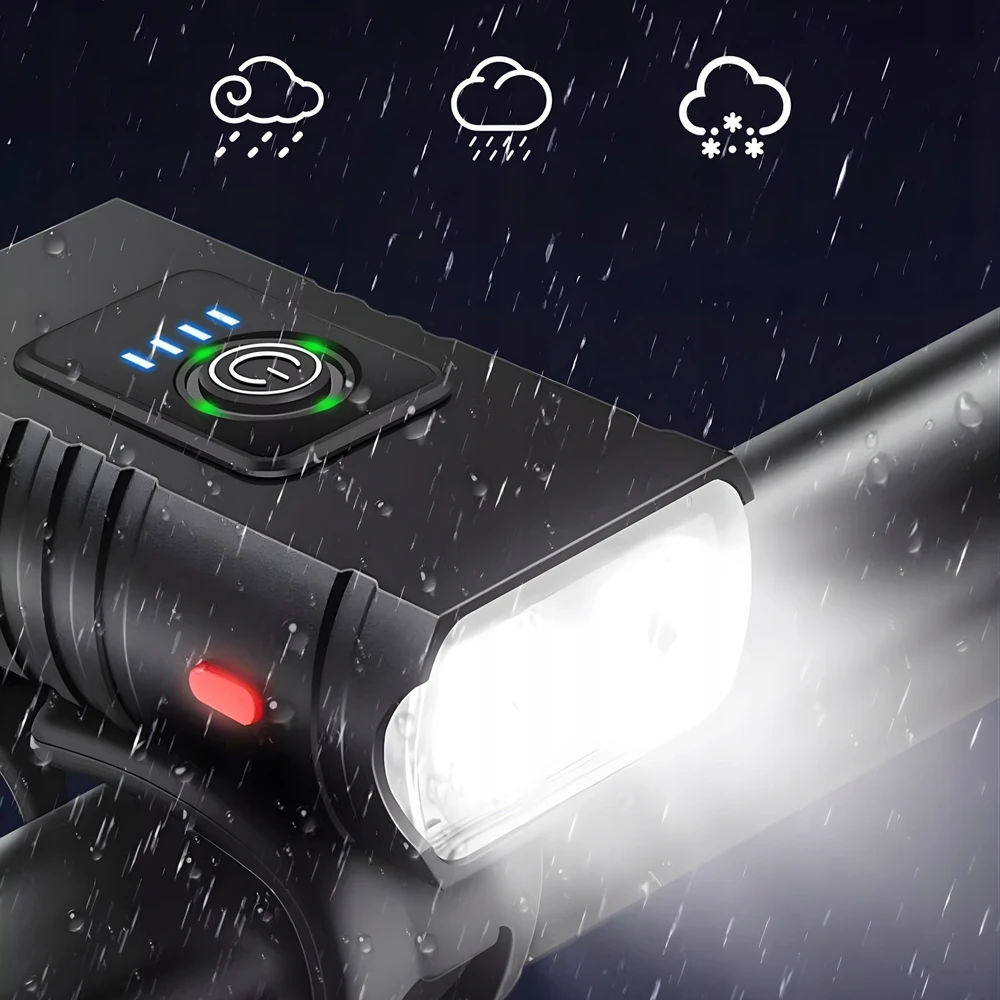Trizand 4T6 USB dviračio žibintas + galinis žibintas 23677