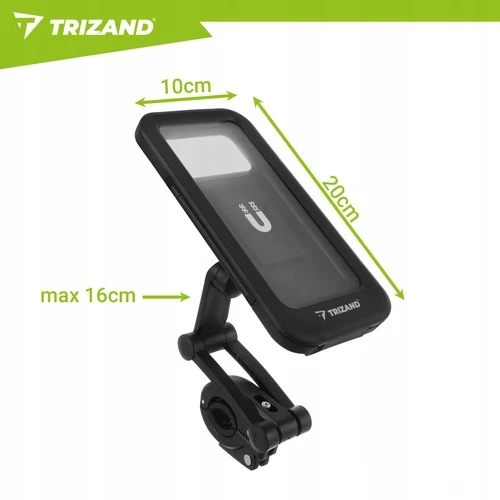 „Trizand“ vandeniui atsparus dviračio telefono laikiklis