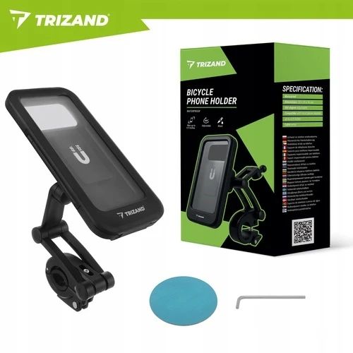 „Trizand“ vandeniui atsparus dviračio telefono laikiklis