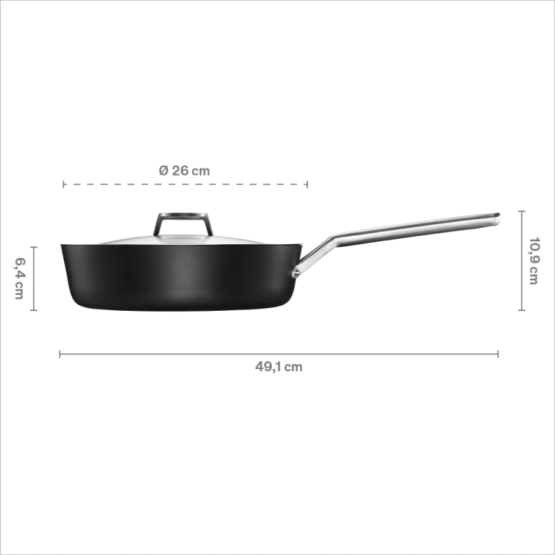 Fiskars Taiten troškintuvas 26 cm su dangčiu #