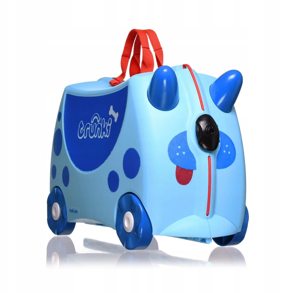 Trunki kelioninis lagaminas su ratukais vaikams | Mėlynas