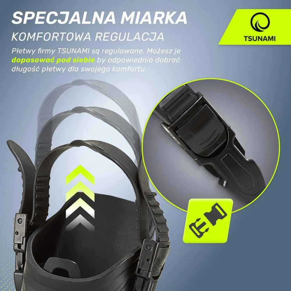 TSUNAMI L/XL plaukmenys mėlyni