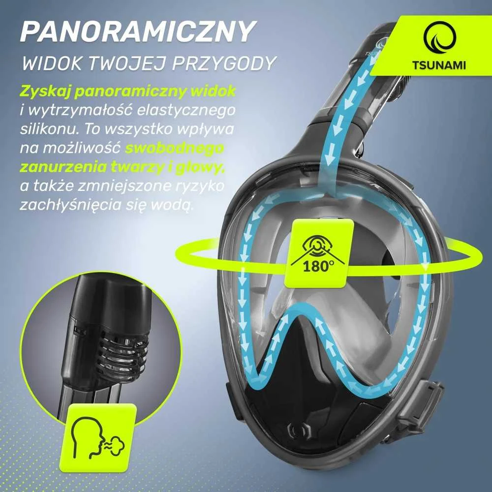 TSUNAMI L/XL viso veido nardymo kaukė