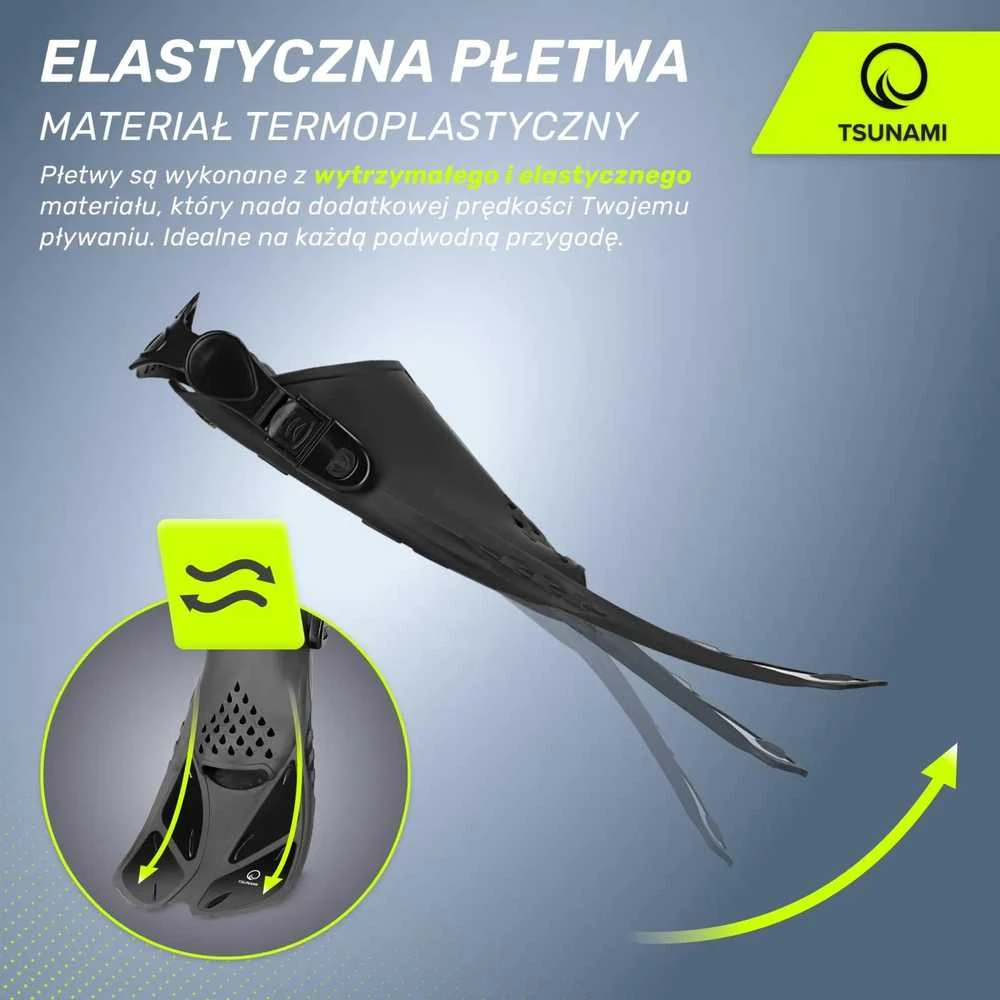TSUNAMI S/M plaukmenys pilki