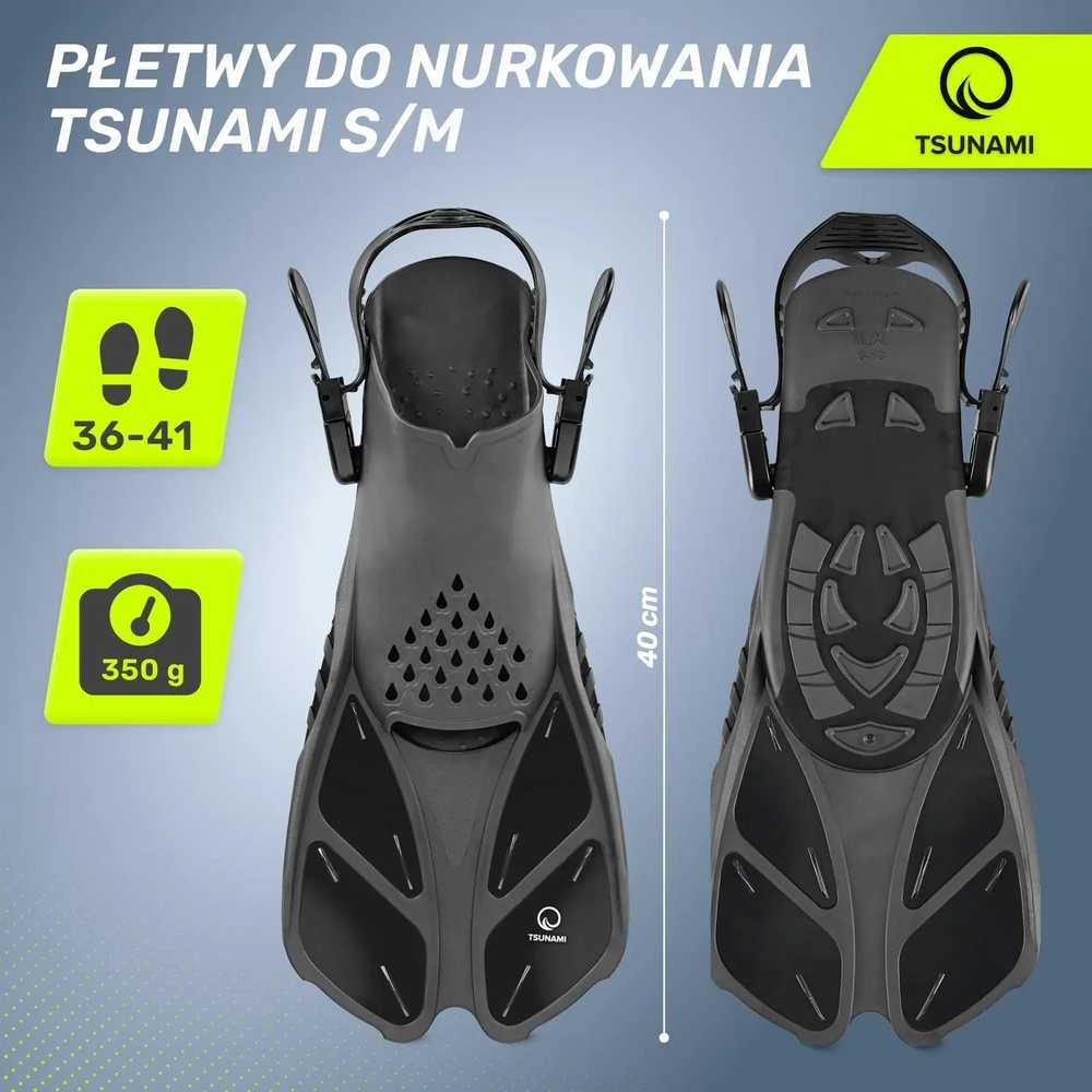 TSUNAMI S/M plaukmenys pilki