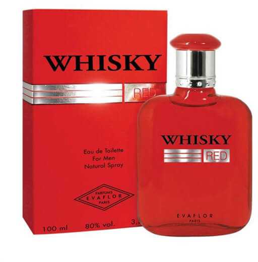 EVAFLOR WHISKY tualetinis vanduo vyrams "Raudona", 100 ml