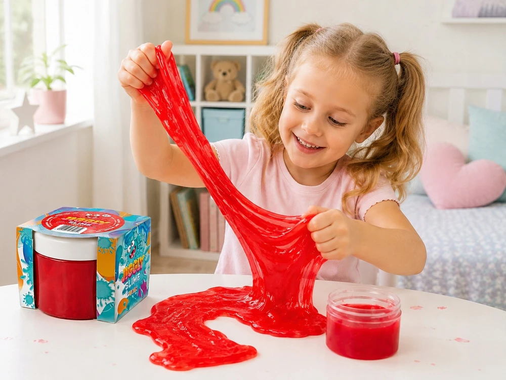 Tuban Jiggly Slime - Slaimas - Raudona Braškė - 100 g