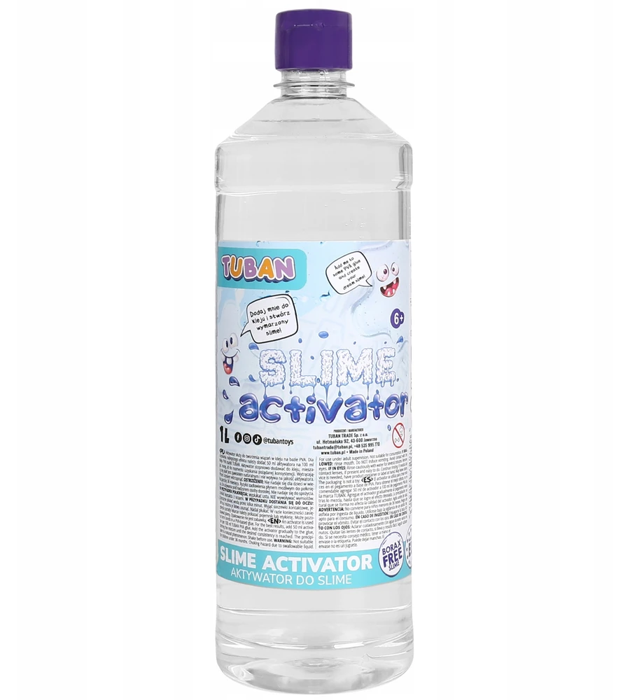 TUBAN SLIME Activator SAUGU VAIKAMS skystis plastikinei masei 1 L