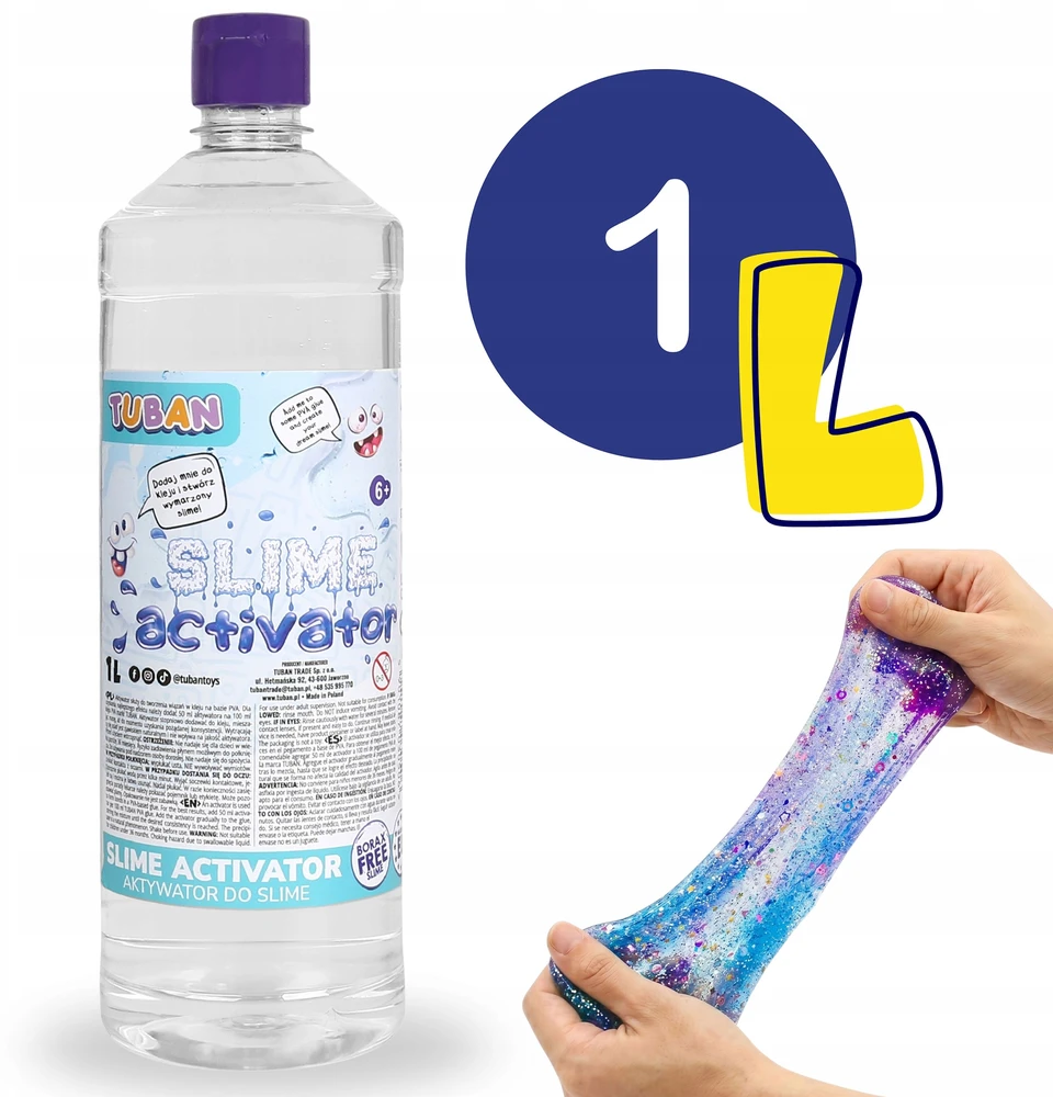 TUBAN SLIME Activator SAUGU VAIKAMS skystis plastikinei masei 1 L