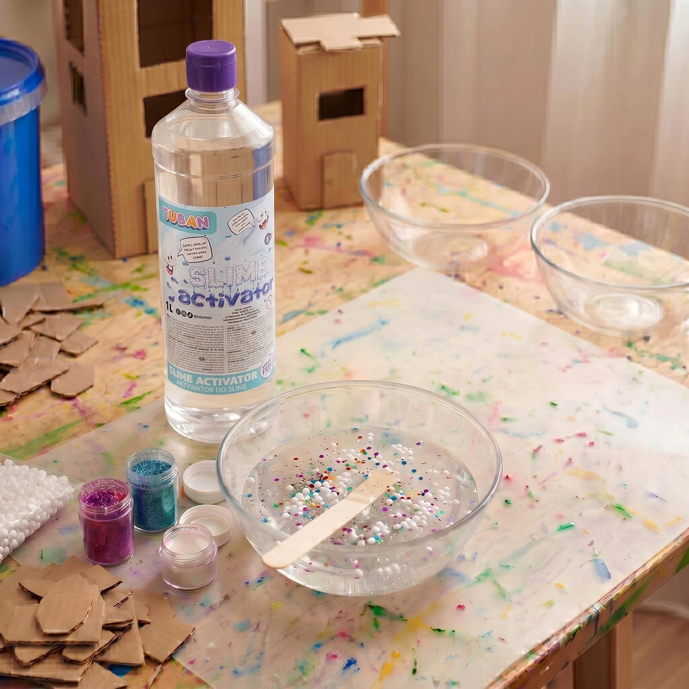 TUBAN SLIME Activator SAUGU VAIKAMS skystis plastikinei masei 1 L
