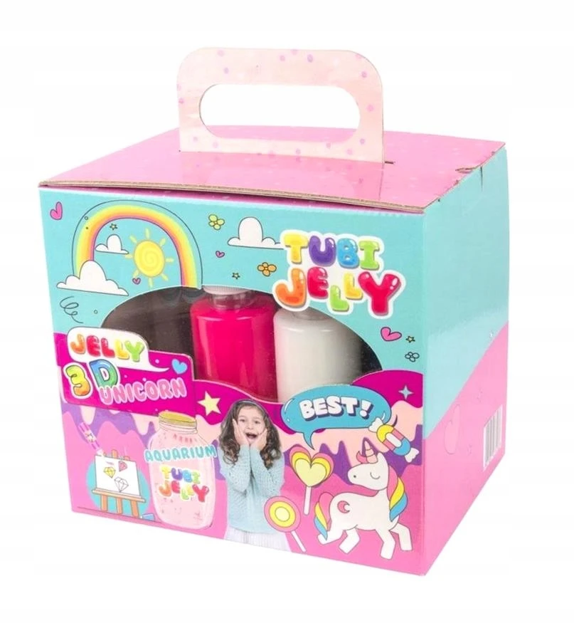 Tuban 6 spalvų Tubi Jelly rinkinys su nedideliu akvariumu - Vienaragis ( TU3328 )