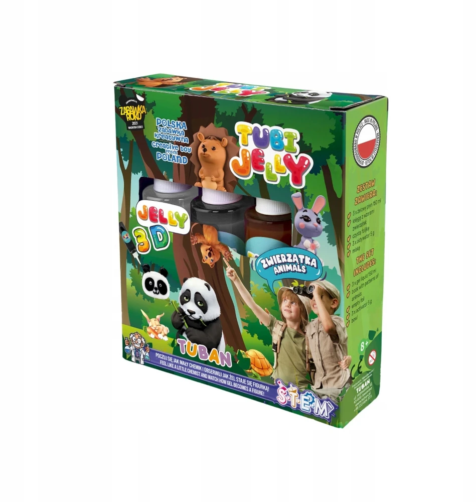 Zestaw Tuban 3 spalvų Tubi Jelly rinkinys - Gyvūnai ( TU3320 )